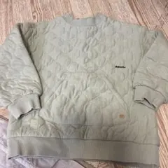 キムラタン　キルティング グリーン トレーナー