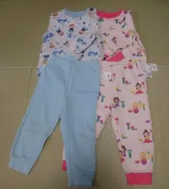 ディズニー　KIDEA　ベビーパジャマ 90サイズ 2セット UNIQLO