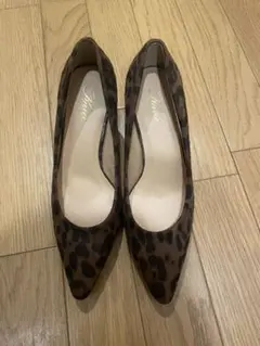 新品！！　スエードパンプス レオパード