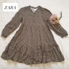 ZARA ザラ　花柄ワンピース