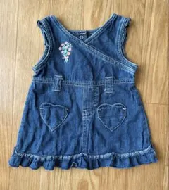 カーターズ♪ 花刺繍デニムワンピース　6M70のサムネイル