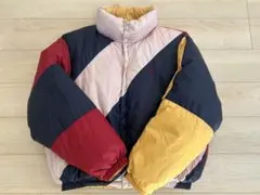ノーティカ　切替　リバーシブル　ダウンジャケット　ブルゾン　マルチカラー