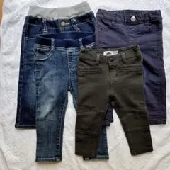 秋冬　ブランド【まとめ売り】ボトムス　ストレッチ　長ズボン　デニム 4点セット