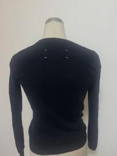 ほしほしMaison Margiela コットンニットトップスブラック M ほしほし様専用Maison Margiela コットンニットトップスブラック M