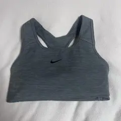 （即日配達）Nike Dri-FIT グレー スポーツブラ M