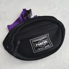 【美品】ポーター　吉田カバン　ショルダーバッグ　デカロゴ　ボディバッグ　ブラック