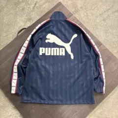 7LA1 PUMA トラックジャケット　80’s ジャージ　ネイビー　古着