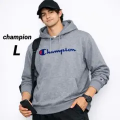 champion チャンピオン パーカー L メンズ スウェット グレー フード