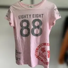 88 Tees EIGHTY EIGHT 88 Tシャツ Sサイズ ピンク