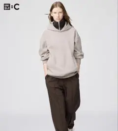 スウェットオーバーサイズプルパーカー　Sサイズ UNIQLO