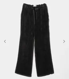 完売【AEWEN MATOPH】ベルベットメローイージーパンツ　ブラック パンツ