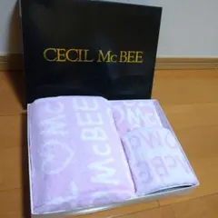CECIL McBEE ピンク タオル3点セット ノベルティ非売品