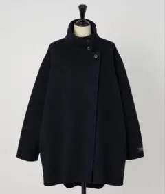 美品✨マッキントッシュロンドン ウールカシミヤリバーコート ネイビー