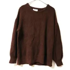 OLD NAVY 長袖 ニット ブラウン S PETITEのサムネイル