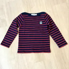 PETIT BATEAU ストライプ 長袖カットソー 5ans