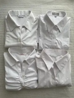 ホワイト長袖シャツ4枚セット