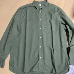 [値下げ]H&M オリーブグリーン 長袖シャツ XL