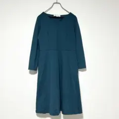 n1153【ロペピクニック】 Aライン フレアワンピース グリーン 38 M