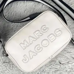 美品 マークジェイコブス レザー ショルダーバッグ ソフトスナップ ホワイト