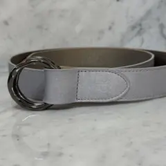Calvin Klein カルバンクライン グレー リングバックル ベルト 銀のサムネイル