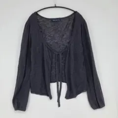 drug stores ドラッグストアーズ ダークグレー カーディガン