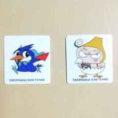 シール ２枚。(パチクリくん ミッケンくん) 平成レトロ アニメ キョロちゃん