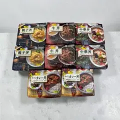 レト弁 8個セット タンゼン 牛丼・親子丼・中華丼・牛すじカレー 保存食 時短のサムネイル