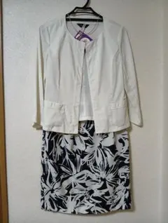 「ESPRITMUR」セットアップ（ジャケット＆花柄スカート）9号