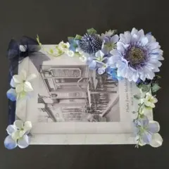 フォトフレーム 写真立て ハンドメイド 造花 お花 ウェディング