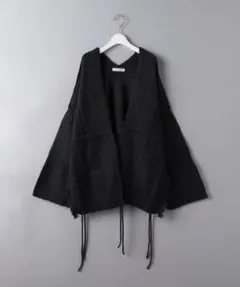 【新品未使用】Aewen Matoph フリンジカーディガン ダークグレー