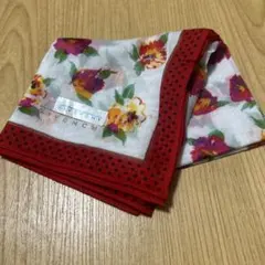GIVENCHY 花柄 ハンカチ