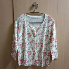 カーディガン　花柄　real platinum label