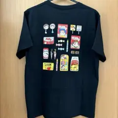 《新品未使用》刺繍ペコちゃん　バックプリントが可愛い　半袖Tシャツ　黒