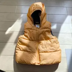 baby GAP フード付きダウンベスト 18-24ヶ月 オレンジ