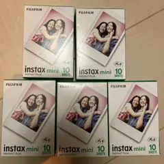 FUJIFILM instax mini フィルム 10枚入り 5個 50枚