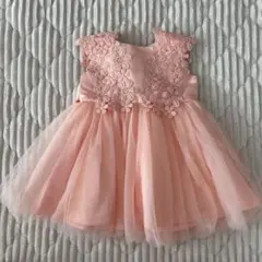 ベビー ドレス フォーマル チュール ワンピース　ピンク 90 セレモニー