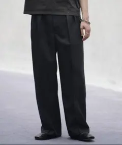 SEMI WIDE STRAIGHT WOOLY SLACKS Msize