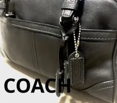 COACH ハンドバッグ ミニボストン ブラック 黒
