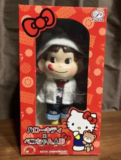 ハローキティ×ペコちゃん人形　40TH ANNIVERSARY Hello Kitty & Peko Chan Figure Fujiya Sanrio 40th