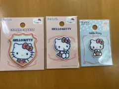 ハローキティ ワッペン　3点セット
