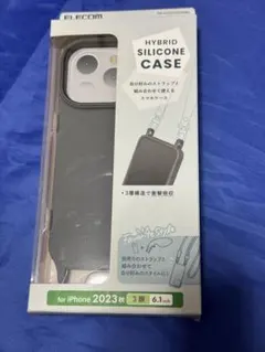ELECOM iPhone15Pro用ケース ストラップホール2カ所付のサムネイル