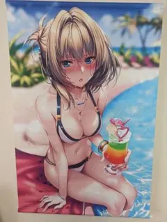 ピロ水(アマカノ　アマカノ2) アイドルマスター　高垣楓 B2タペストリー