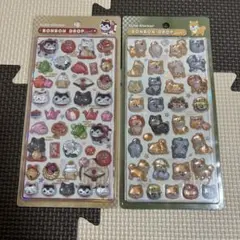 【正規品】和柄　ボンボンドロップシール　柴犬　猫　セット