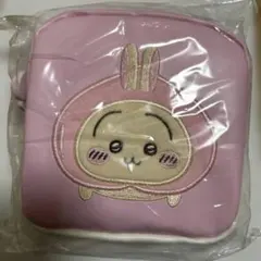 【特別価格】ちいかわうさぎスクエアポーチ　ピーチ　粧美堂　桃CHIKAWAピンク