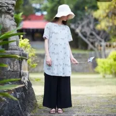サニークラウズ　盆踊りチュニック　綿麻のサムネイル
