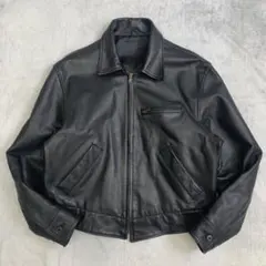 Paul Smith 襟付き ショート丈 レザー ライダースブラック 牛革 L