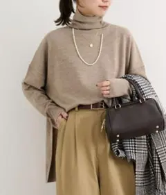 【relume】美品　23AW biella yarnワイドタートルネック