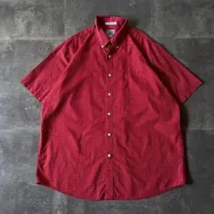 00s L.L.Bean BDシャツ XL グラフチェック 赤 A305