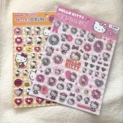 韓国限定 ハローキティ ぷっくり立体シール 韓国ダイソー 新品