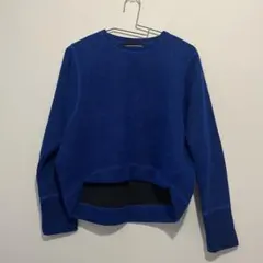 【1/23まで出品】青　長袖　ニット